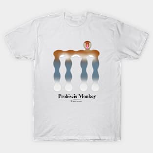 Bold monkey print "Probiscis monkey" T-Shirt